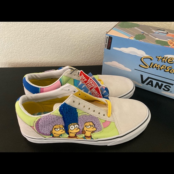 Host Pick New The Simpsons Vans Bouviers Sisters Men’s SZ 11 VN0A4VB521M Sneaker - Picture 2 of 15